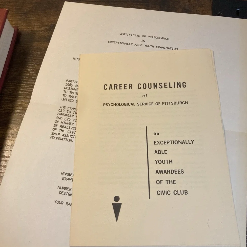 The Harvard Prize Book 1965 Bentinck Smith + Award Paperwork Pittsburgh PA‎